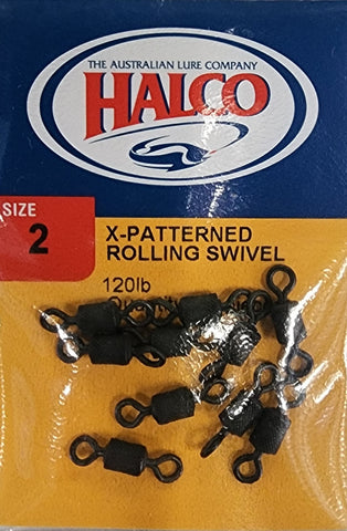 Halco X-Patterned Rolling Swivel Size #2 120lb 10pcs