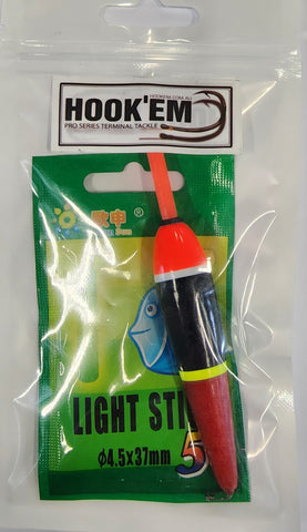 Hookem 4 gram Pencil Float Inc. 5 Glow Sticks