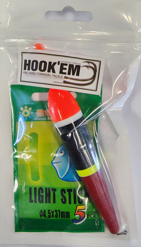 Hookem 8 gram Pencil Float Inc. 5 Glow Sticks
