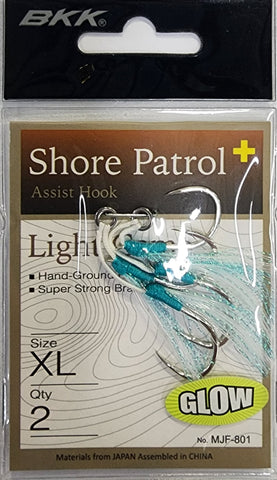 BKK Shore Patrol + Light Game Assist Hooks X Large Qty 2