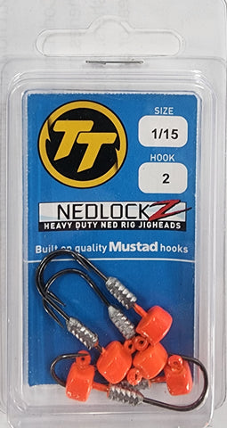 TT Lures NedlockZ  Jig Heads - Size 2 1/15th oz Orange