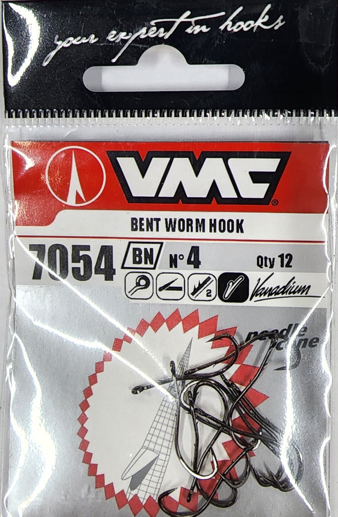 VMC 7054 Valadium Worm Hook Red