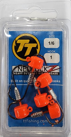 TT Lures NedlockZ  Jig Heads - Size 1 1/6th oz Orange