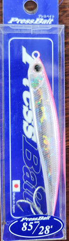Duo Press Bait 85mm, 28 gram Hardbody Lure - Solid Pink Back