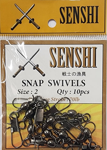 Senshi Snap Swivels Size 2 70lb 10pcs