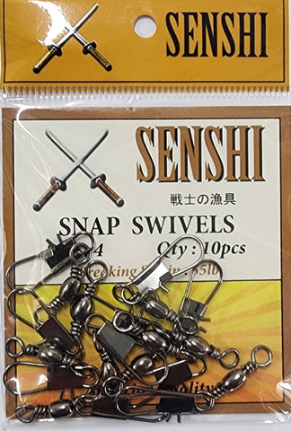 Senshi Snap Swivels Size 4 55lb 10pcs