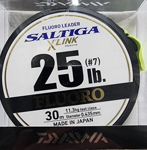 Daiwa Saltiga X Link Flouro Leader 25lb 30m