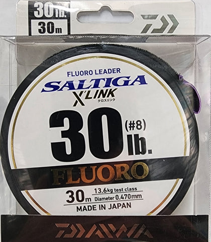 Daiwa Saltiga X Link Flouro Leader 30lb 30m