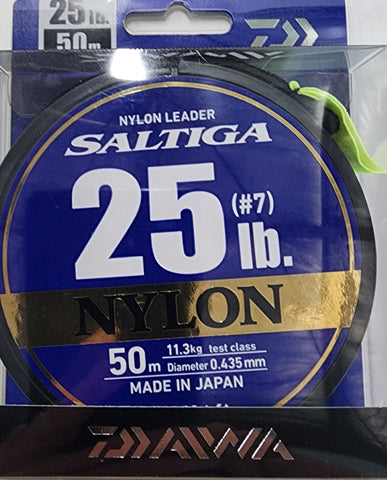 Daiwa Saltiga Nylon Leader 25lb 50m