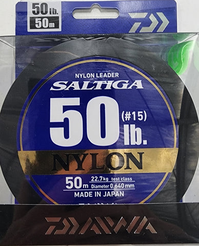 Daiwa Saltiga Nylon Leader 50lb 50m
