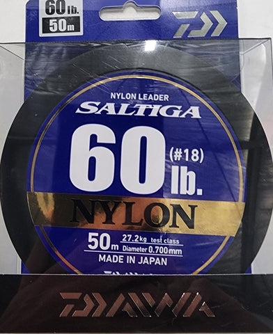 Daiwa Saltiga Nylon Leader 60lb 50m