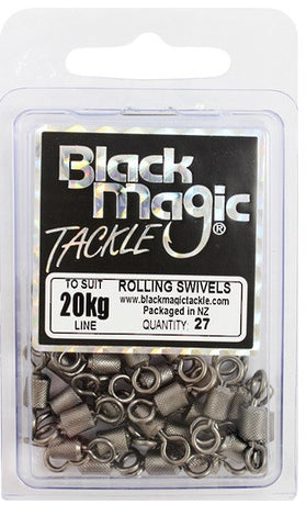 Black Magic Rolling Swivel - Size 101kg, 27 Pieces