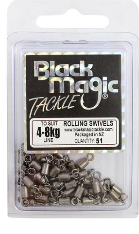 Black Magic Rolling Swivel - Size 45kg, 51 Pieces