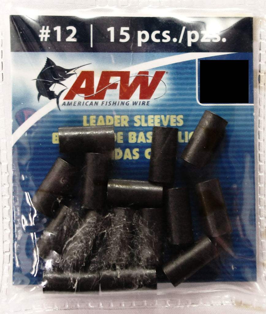 AFW Single Barrel Fishing Leader Sleeve #12 4.16mm (15pcs) – Mid Coast  Fishing Bait & Tackle