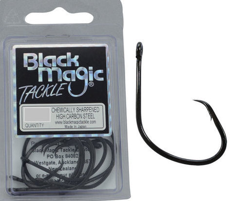 Black Magic KL Circle Hook - Size 1/0 Pocket Pack, 11 Pieces BMKL1/0S – Mid  Coast Fishing Bait & Tackle