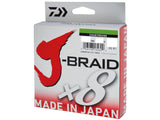 Daiwa J Braid X8 Braided Fishing Line 6lb 150m Chartreuse
