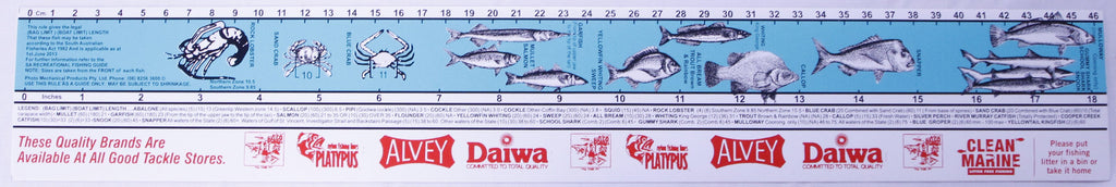 Fish Measure Sticker Ruler - Small 46cm – Mid Coast Fishing Bait & Tackle