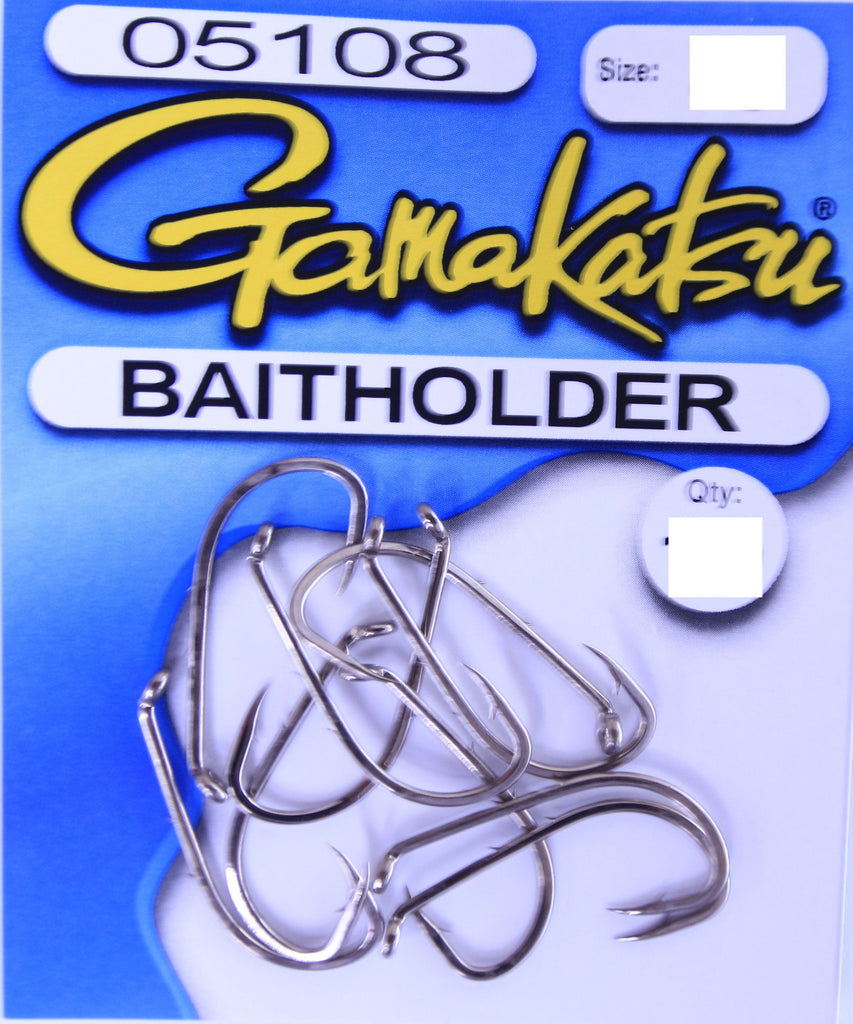 Gamakatsu Baitholder Hook Pocket Pack - Size 4, 10 Pieces – Mid