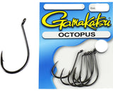 Gamakatsu Octopus Black Hook Pocket Pack - Size 1/0, 6 Pieces