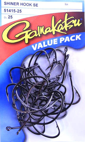 Gamakatsu Shiner Circle Hook Value Pack - Size 6, 25 Pieces – Mid