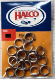 Halco Fishing Split Rings - Size 4 35kg, 18 Pieces