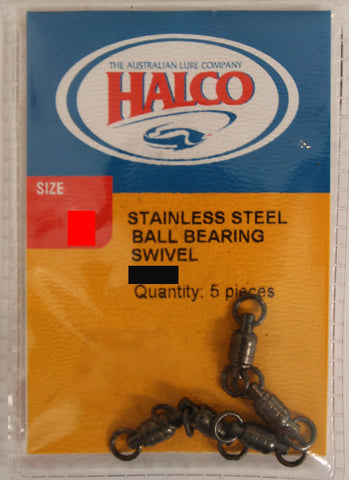 Halco Stainless Steel Ball Bearing Swivel - Size #1 110lb, 5 Pieces