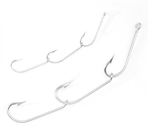 Halco Linked Gang Fishing Hooks - Size 3/0, Pack of 3 Sets – Mid