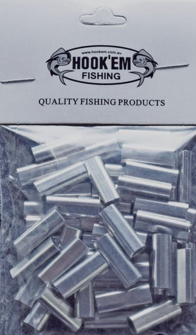 Hookem Fishing Aluminium Crimps 1.6mm, 40 pcs