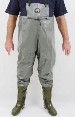 A.S. Horne Full Length Pimple Sole Waders Size 7