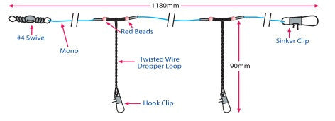 Neptune Tackle River Clip On Rig RRIG – Mid Coast Fishing Bait & Tackle