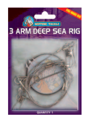 Neptune Tackle 3 Arm Deep Sea Clip-On Rig