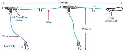 Neptune Tackle Gummy Shark Clip-On Rig GSR – Mid Coast Fishing Bait ...