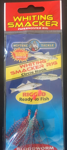 Neptune Whiting Smacker Rig - Colour Bloodworm WSBW