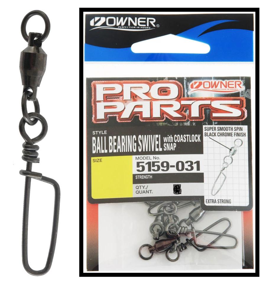 Ball Bearing Swivels With Coastlock Snaps - For Big Game Saltwater & Tuna Fishing