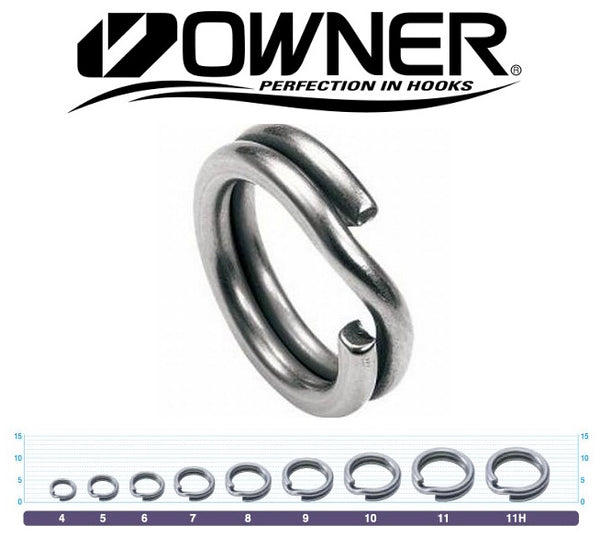 Owner Hyper Wire Fishing Split Rings - Size 3, 11pcs – Mid Coast ...
