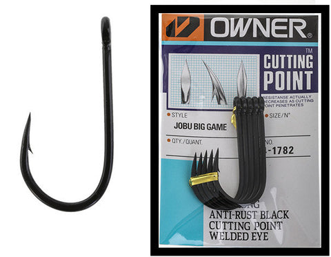 Owner Jobu Big Game Hook- Size 10/0, 2pcs – Mid Coast Fishing Bait & Tackle