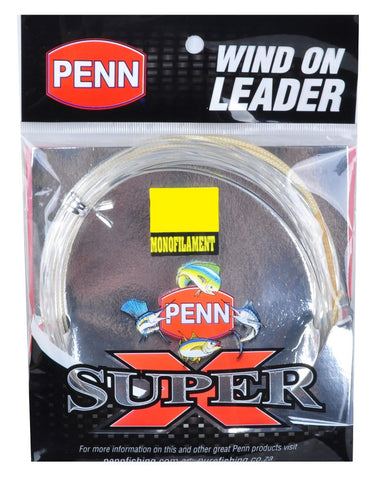 Penn Super X Monofilament Wind On Leader - 150lb