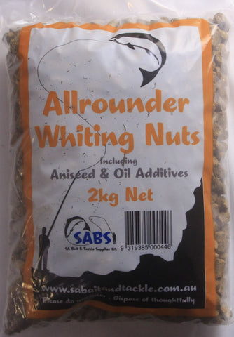 SABS Allrounder Fishing Large Burley Nuts - Ideal for Whiting
