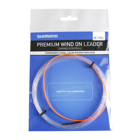 SHIMANO Wind On Leader 150lb 20' - WINDON150-20