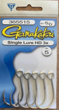 Gamakatsu Single Lure Hook HD 3X - Size 5/0, 5 pc