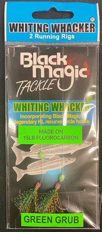 Black Magic Whiting Whacker Rig - Green Grub