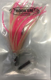 HookEm Jet Head Tuna Skirt - Fully Rigged - Col Lumo over Pink JHLLUMO-PNK