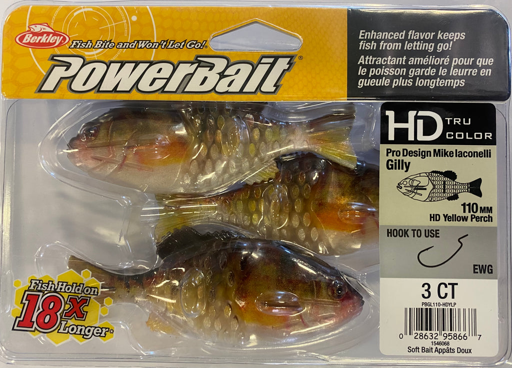 Berkley PowerBait Gilly 110mm HD Yellow Perch 1546068 – Mid Coast Fishing  Bait & Tackle
