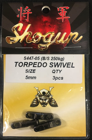Shogun Torpedo Swivel - 5mm 250kg, 3 pcs #S447-05