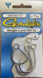 Gamakatsu Single Lure Hook HD 3X - Size 7/0, 4 pc
