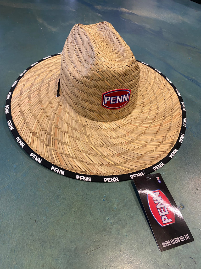 Penn Extra Wide Brim Straw Fishing Hat – Mid Coast Fishing Bait & Tackle