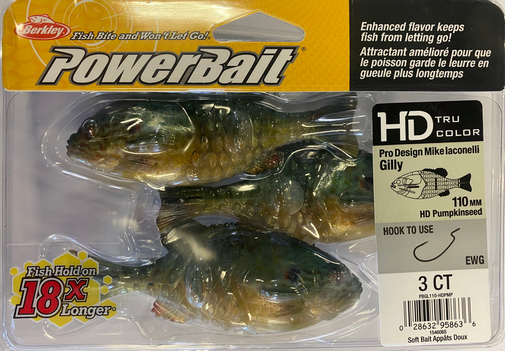 Berkley PowerBait Gilly 110mm HD Pumpkinseed 1546065 – Mid Coast Fishing  Bait & Tackle