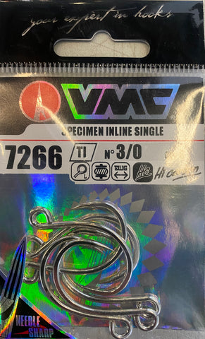 VMC 7266 Single Lure Hook 2/0, 7pcs